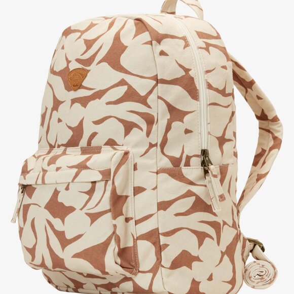 Billabong Schools Out Sandalwood 20L Medium Canvas Backpack/NWT - Picture 2 of 10